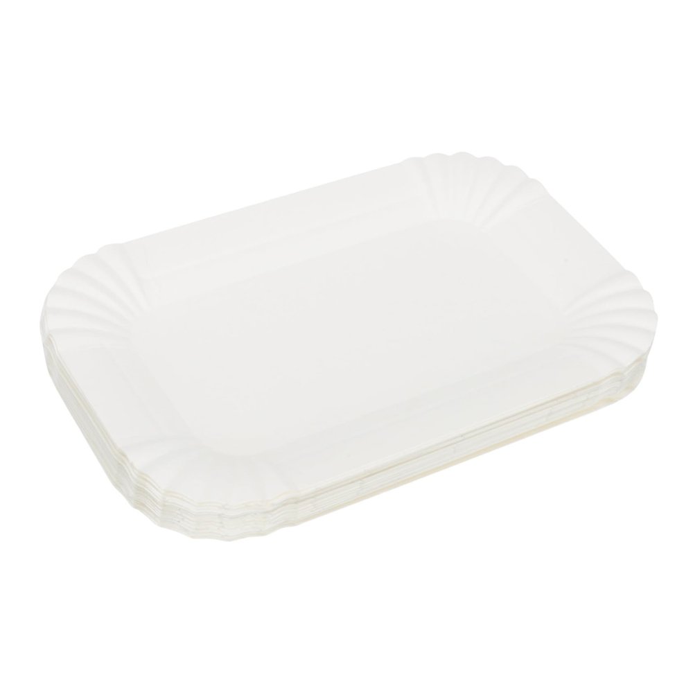 PartyKindom 100pcs Disposable Cake Trays Lightweight Dessert Plates for Parties Home Use and Events for Serving Desserts Appetizers -go Orders Convenient and Practical Tableware