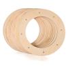 Angoily 12 Pack DIY Flower Wreath Frames Wooden Craft Wreath Form Stand Circular Holes Perfect for New Year's Christmas Decorations view 1