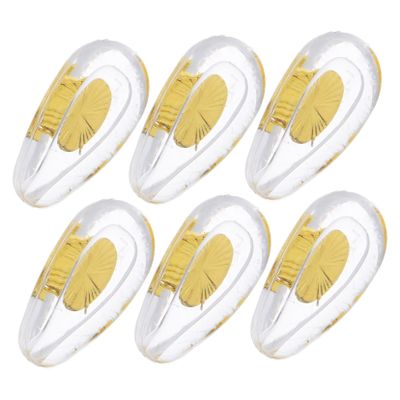 FRCOLOR 6pairs - Silicone Eyeglass Nose Pads Comfortable Replacement Cushions for Glasses and Sunglasses Breathable