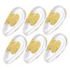 FRCOLOR 6pairs - Silicone Eyeglass Nose Pads Comfortable Replacement Cushions for Glasses and Sunglasses Breathable view 1