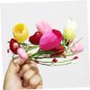 EPIGEIST Flower Candle Wreath Artificial Flowers Romantic Decoration for Valentine Day Mother Day and Wedding Table Centerpiece and Powder Design view 4