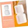 LABRIMP 20pcs Pulp Lunch Boxes Carry Out Containers Heat Resistant to Go Food Containers view 4