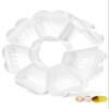 MOLN HYMY Large Weekly Pill Box 7 Day, Cute Pill Case Organizer 1 time a Day, Floral Pill Container Once Daily, Pretty Medicine Dispenser for Vitamin/Fish Oil/Medication/Supplements (Clear White) view 1