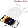 MOLN HYMY Large Weekly Pill Box 7 Day, Cute Pill Case Organizer 1 time a Day, Floral Pill Container Once Daily, Pretty Medicine Dispenser for Vitamin/Fish Oil/Medication/Supplements (Clear White) view 4