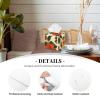 1970s Flower Retro Tissue Box Cover Square Pu Leather Waterproof Tissue Box Holder for Car Bathroom Bedroom Office Tabletop Decor view 4