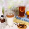 100 Sets Disposable Stemless Glasses With Strawless Sip Lids,PET Drinking Cups,Clear Plastic Coffee Cup for Iced Coffee, Smoothie, Cold Beverage, Drink Shop and Christmas Party Supply (Clear, 20 oz) view 4