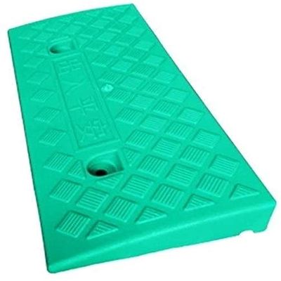 MOMOBC Curb ramp for Driveway, Threshold Ramp Wheelchair Plastic Ramps, Multifunction Non-Slip Uphill Pad Indoor Step Ramps Portable Household Threshold Ramps Dog (Color : Green, Size : 5CM)