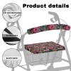 Hechitok Tropical Flowerse Rollator Walker Seat Covers - Soft, Washable, Universal Fit for Seniors, Dust Proof Fabric Protection, Designer Walker Accessories with Gift Option view 4