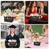 baotongle 6pcs Flower Paper Gift Box Bouquet Storage Bucket Handbag with Metal Chain Flower Boxes for Arrangements Wedding Valentine's Mother's Day Birthday Bridal Shower Black view 2