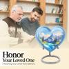 KARYLIZ Blue Mountain Urns for Ashes Combo of 5 8 Inch Heart Memorial Urn for Dad, Mom & Adults and 3 Inch Mini Keepsake Ash Holders for Male & Female Funeral Cremation Burial Container Set view 4