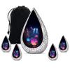 KARYLIZ Neon Drum Urns for Ashes Combo of 5 10 Inch Funeral Urn for Women, Men & Dad and 3 Inch Mini Keepsake for Male & Female Burial Cremation Human Ash Holder Memorial Set view 1
