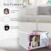 GetUrns Heritage Adult Photo Cremation Urn for Human Ashes I White Humming Bird Urns for Male and Female I 210lbs view 3