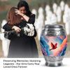 Cardinal Small Funeral Urn for Adult Male Ashes - Large Cremation Urns for Human Ashes Adult Female - Decorative Memorial Ashes - Combo 1 Large 1 Keepsake view 3