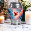 Cardinal Small Funeral Urn for Adult Male Ashes - Large Cremation Urns for Human Ashes Adult Female - Decorative Memorial Ashes - Combo 1 Large 1 Keepsake view 4