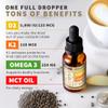 (2 Pack) Organic Vitamin D3 K2 Drops with MCT Oil & Omega 3 - Liquid Vitamin D3 5000 IU - K2 D3 Vitamin Supplement - Vitamin D Drops for Women & Men - No Fillers, Non-GMO, GMP, Cappuccino (2 Fl Oz) view 3