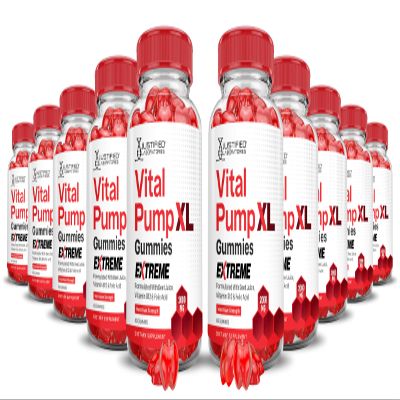 (10 Pack) Vital Pump XL Extreme 2000MG Performance Gummies Vital PumpXL Advanced Formula Formulated with Beet Juice ACV Pomegranate Powder B12 Vegan Non GMO 600 Gummys