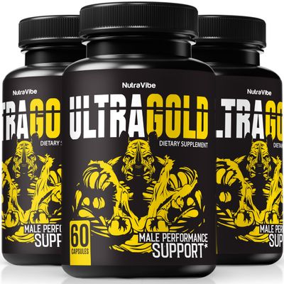 (3 Pack) Ultra Gold Pills for Men, Official UltraGold Male Capsules, Premium All-Natural Formula to Support Performance, Energy, and Overall Well-Being, Easy-To-Swallow Pastillas Review (180 Capsules)