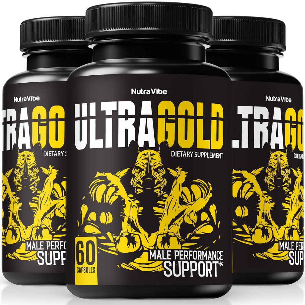 (3 Pack) Ultra Gold Pills for Men, Official UltraGold Male Capsules, Premium All-Natural Formula to Support Performance, Energy, and Overall Well-Being, Easy-To-Swallow Pastillas Review (180 Capsules)