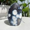 1LB Natural Orca Agate Freeform Hand-Carved Stone Art for Spiritual Energy, Ocean-Themed Decor & Unique Home Accent view 1