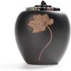 LENmzpomA Urns Funeral Urn Cremation Urns for Human Ashes Adult and Memorial Urns Burial Urns at Home Or in Niche at Columbarium(Black) view 1
