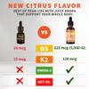 (2 Pack) Organic Vitamin D3 K2 Drops with MCT Oil & Omega 3 - Liquid Vitamin D3 5000 IU - K2 D3 Vitamin Supplement - Vitamin D Drops for Women & Men - No Fillers, Non-GMO, GMP, Citrus Flavor (2 Fl Oz) view 2