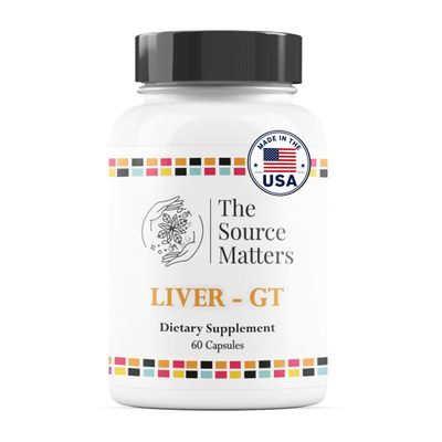 THE SOURCE MATTERS Liver-GT Dietary Supplement | Botanical Blend for Healthy Liver Function and Fat Metabolism with Bergamot, Aged Black Garlic & Artichoke Leaf (60 Capsules)