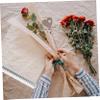 HOMSFOU 1roll Cellophane Wrapping Paper Transparent Glassine for Flower Bouquets and Treats Wide Easy to Cut and Use for Holidays and Special Occasions view 3