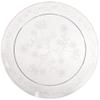 10 inch Clear Round Dinner Plate with Flowers and Vines Design Disposable, Elegant Transparent Plastic Plate for Weddings, Parties, Catering, and Special Events Durable, Stylish Tableware (40) view 1