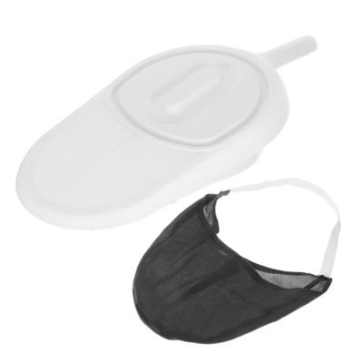 CALLARON Convenient Bed Pan for Men and Women Portable Patient Urinal Lidded Chamber Pot Bed Pan for Elderly Disabled Night Urine Pot Easy Storage