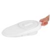 CALLARON Convenient Bed Pan for Men and Women Portable Patient Urinal Lidded Chamber Pot Bed Pan for Elderly Disabled Night Urine Pot Easy Storage view 3