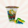 Assorted Shark Gummy Cup (Halal) - Mixed Gummies Candies Assortment Bag - Individually Wrapped Jelly Beans - Sweet and Chewy - Fruit Flavored Mix - (Pack 6) view 2