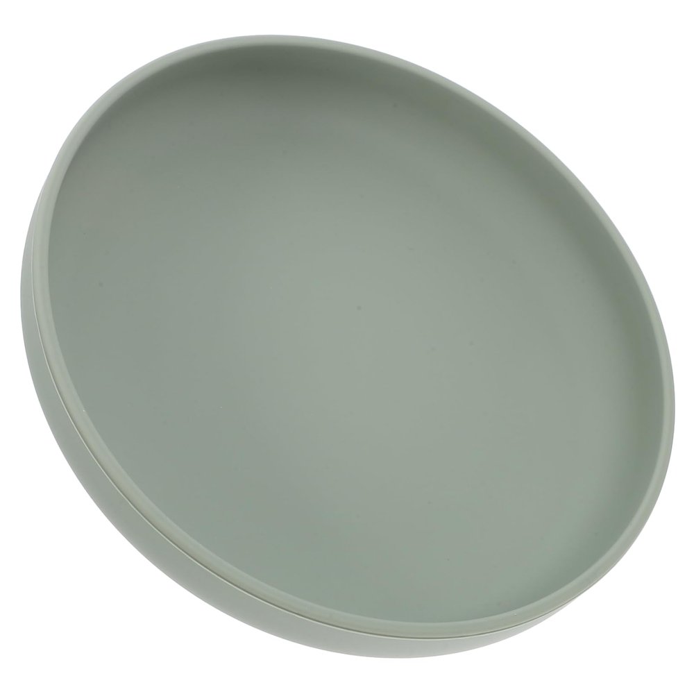 PACKOVE Non-slip Silicone Dinner Plate Suction Base Scoop Plate for Elderly Handicap Utensils Built up Utensils for Adults