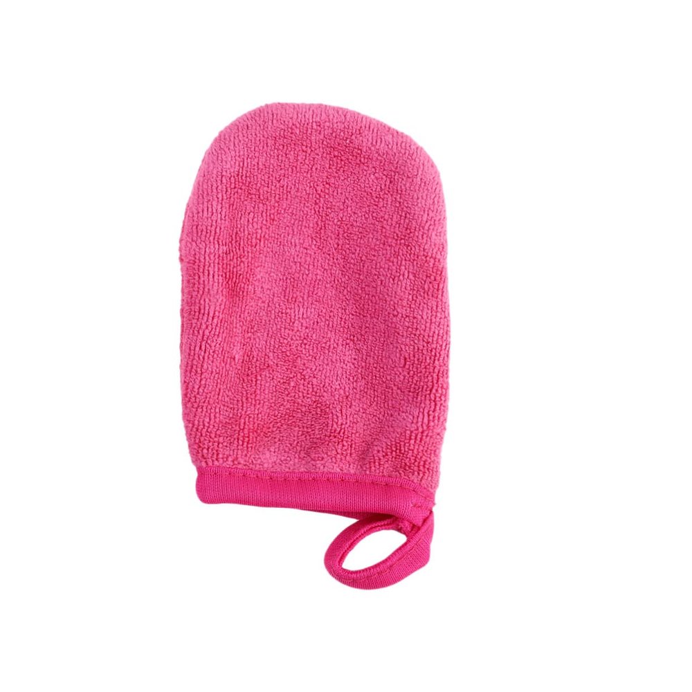 PartyKindom Luxurious Makeup Removal Gloves 3pcs Facial Cleansing Mitts Powder Puff Soft Cleaning Pads Washable for Daily Use