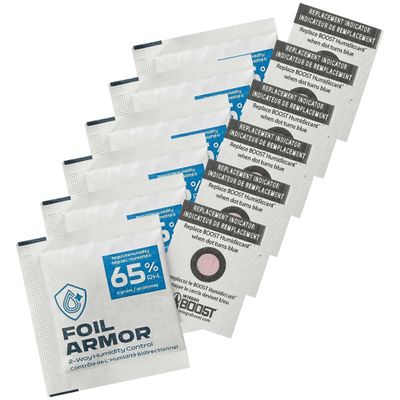 Foil Armor 65% RH, 2-Way Humidity Control Packs for Trading Cards 8g, Pack of 72 Flatten Curled Foils, Preserve Collectible, Holographic, Rare & Sports Cards Storage Protection