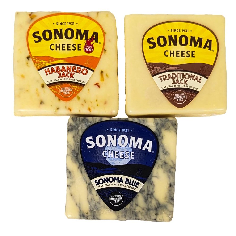 California Blue Cheese, Habanero Jack Cheese and Hot Pepper Jack Cheese (3 x 5.3 oz)