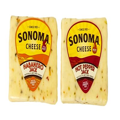 California Habanero Jack (5.3 oz) and Hot Pepper Jack (5.3 oz)