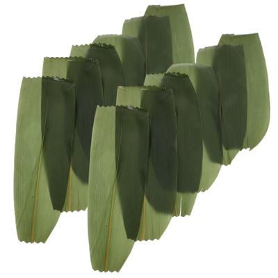CIYODO 100pcs Natural Bamboo Leaves for Sushi Making Decorative Sashimi Dish Leaves