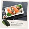 CIYODO 100pcs Natural Bamboo Leaves for Sushi Making Decorative Sashimi Dish Leaves view 3