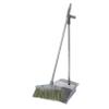 PACKOVE 1Set Plastic Broom and Dustpan Set with Long Ergonomic Handle Soft Bristles for Indoor and Outdoor Sweeping Efficient Cleaning Tool for Home Office and Retail Spaces view 1