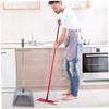 PACKOVE 1Set Plastic Broom and Dustpan Set with Long Ergonomic Handle Soft Bristles for Indoor and Outdoor Sweeping Efficient Cleaning Tool for Home Office and Retail Spaces view 4