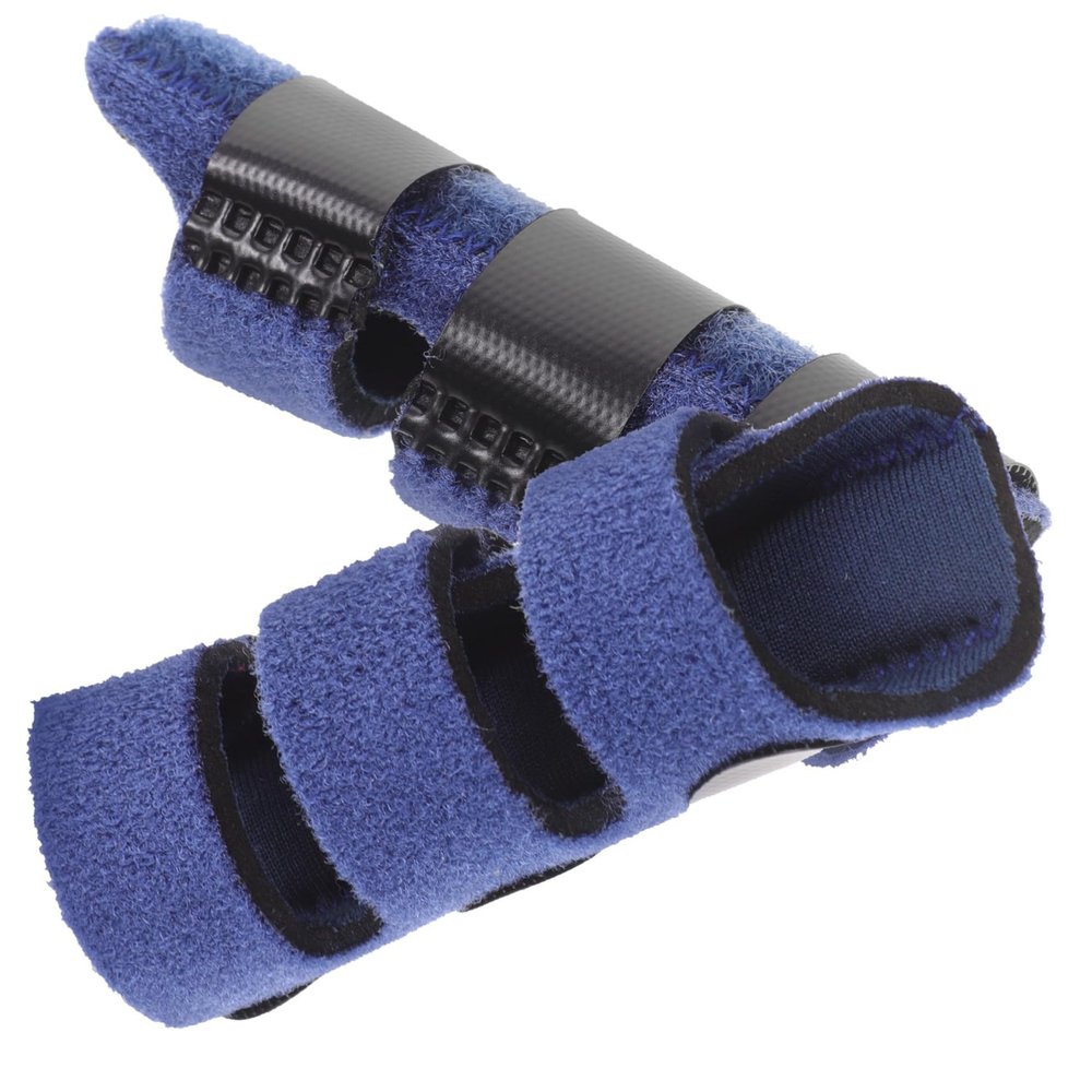 GOOHOCHY 2pcs Breathable Finger Splint for Finger Fixing Elastic Support Brace for Knuckle Joint Comfortable Night Use for Injury and Sports Activities