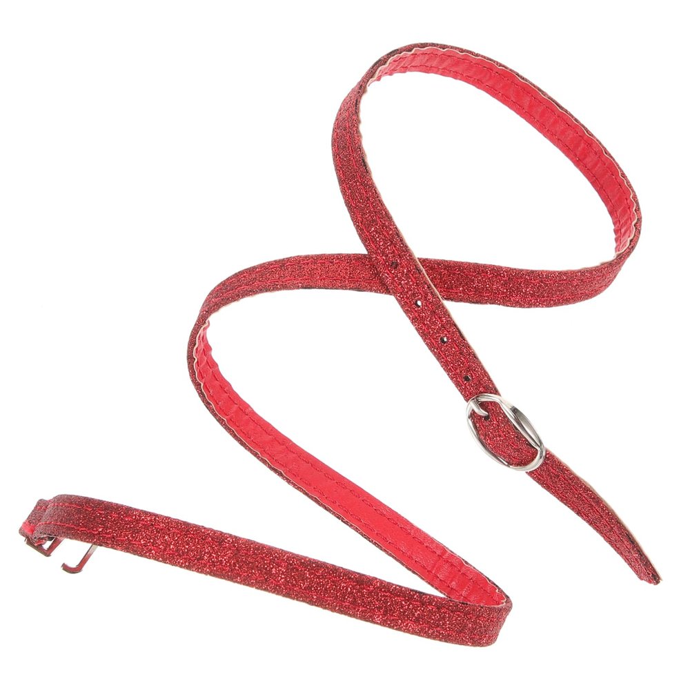 PartyKindom 1pair Detachable High Heel Shoe Straps Elegant Pu Straps for Heels Versatile for Women and Stylish Design Red