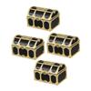 Abaodam 4pcs Pirate Candy Box Treasure Chest Snack Container for Parties Events view 1