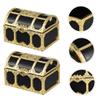 Abaodam 4pcs Pirate Candy Box Treasure Chest Snack Container for Parties Events view 3