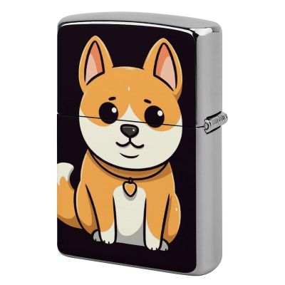 Cartoon Shiba Inu Lighter Case Fashionable Pocket Lighter Holder, Durable Protective Cover for Lighters