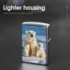 2 Polar Bears Lighter Case Fashionable Pocket Lighter Holder, Durable Protective Cover for Lighters view 4