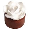 Vobumix Essential Oil Passive Flower Diffuser Mini Ceramic Essential Oil Small Diffuser Rose Flower Porcelain Aromatherapy Diffusers for Home Office view 1