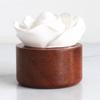 Vobumix Essential Oil Passive Flower Diffuser Mini Ceramic Essential Oil Small Diffuser Rose Flower Porcelain Aromatherapy Diffusers for Home Office view 2