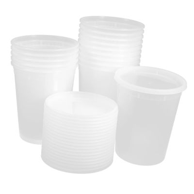 PRETYZOOM 20 Set Porridge Takeout Soup Bowls Lids Coffee Tea Container Set Food Containers