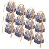WRITWAA 50pcs Small Decorative Boxes for Candy Cookies and Treats Navy Tower Design Ribbon for Birthdays Weddings and Easter Parties view 1